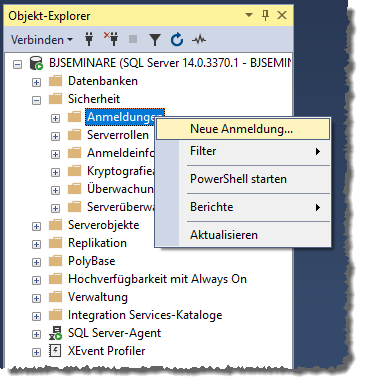 Der Weg zur neuen Anmeldung